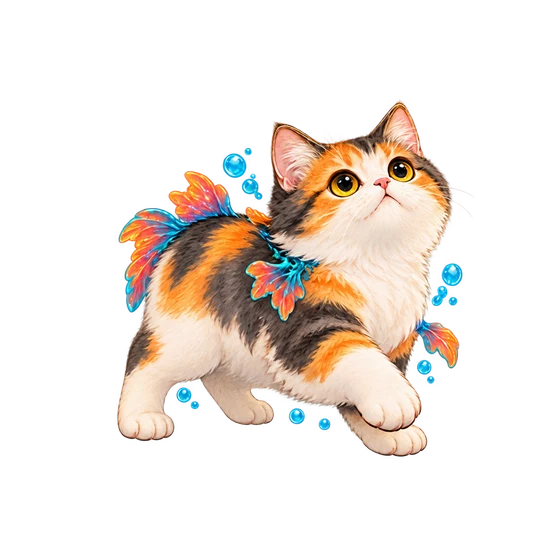 Coraltail, a Rare Sea Creature cat